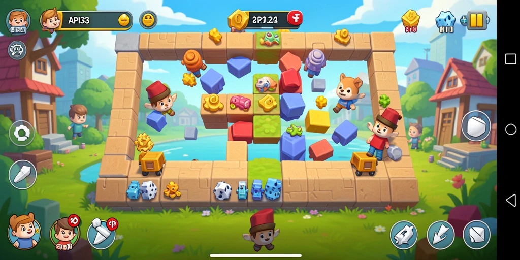 Tampilan gameplay seru dan tantangan puzzle yang menarik.