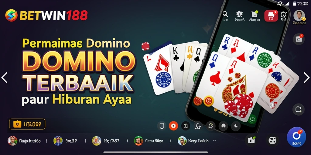 Tangkapan layar utama BETWIN188 menampilkan gameplay menarik permainan Domino.