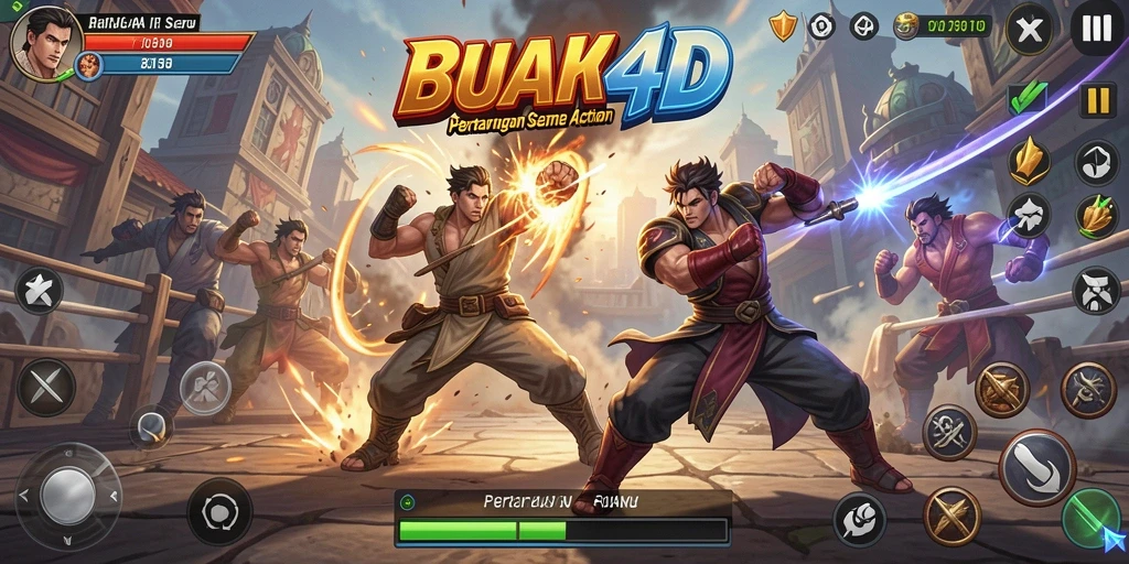 Tampilan gameplay BUAH4D yang penuh aksi dan seru.