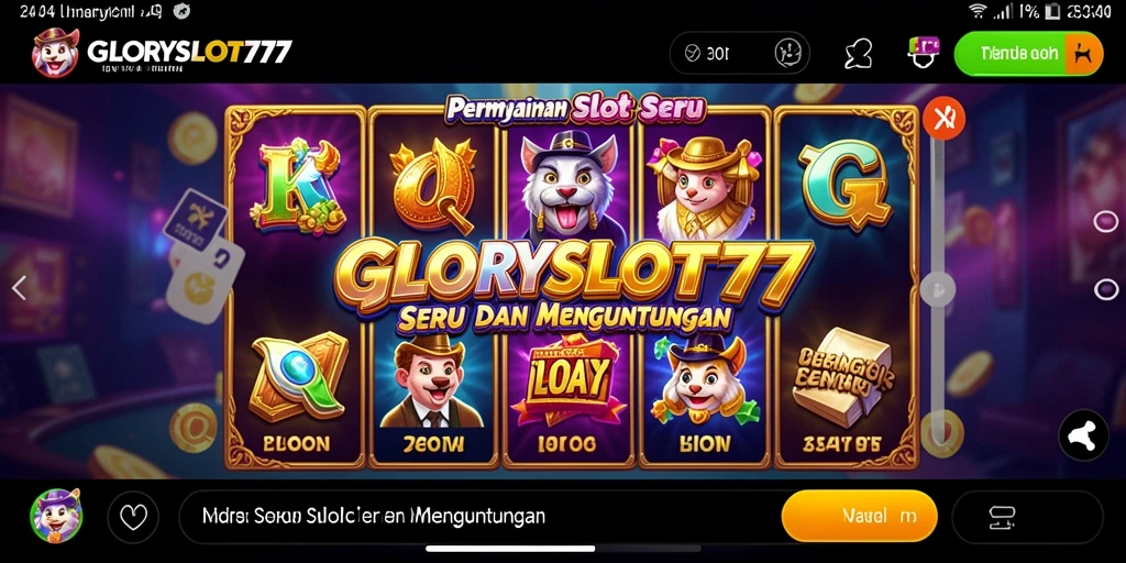 Tampilan menarik dari gameplay Slot GLORYSLOT777.