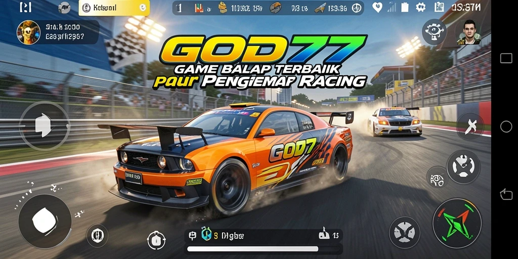 Tampilan menarik dari gameplay Racing dalam GOD77 yang penuh aksi.