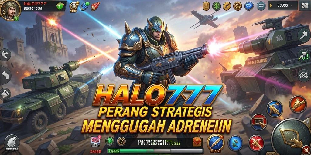 Tampilan menegangkan dari gameplay HALO777 yang intens.