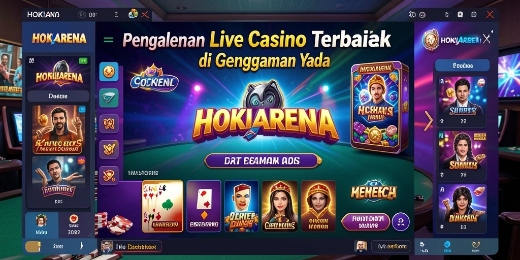 Tampilan gameplay langsung HOKIARENA dengan dealer profesional.