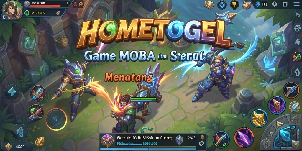 Tangkapan layar seru dari gameplay HOMETOGEL yang menampilkan aksi pertempuran.