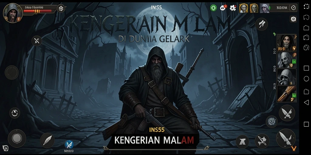 Tangkapan layar dari gameplay menakutkan di INS55