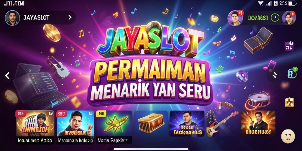 Screenshot gameplay menarik dari JAYASLOT yang menampilkan interaksi musik.