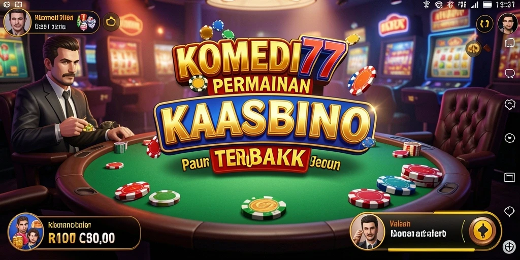 Tampilan menarik dari gameplay Kasino di KOMEDI77.