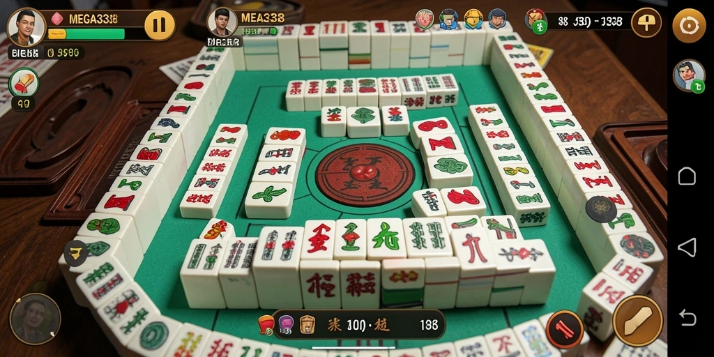 Gameplay Mahjong seru di MEGA338 dengan grafik menawan.