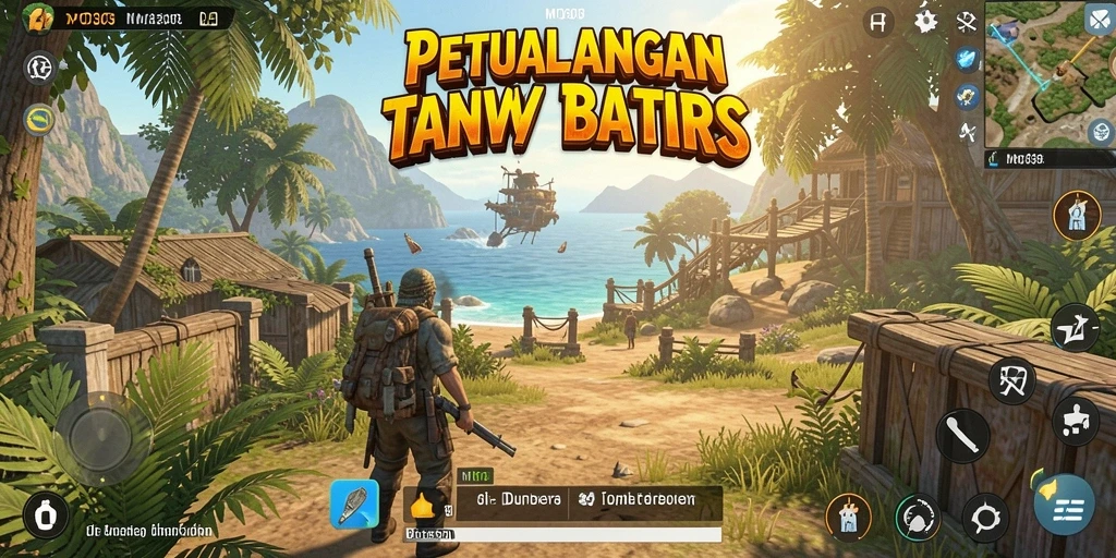 Tampilan aksi seru dalam gameplay Open World MPO303.