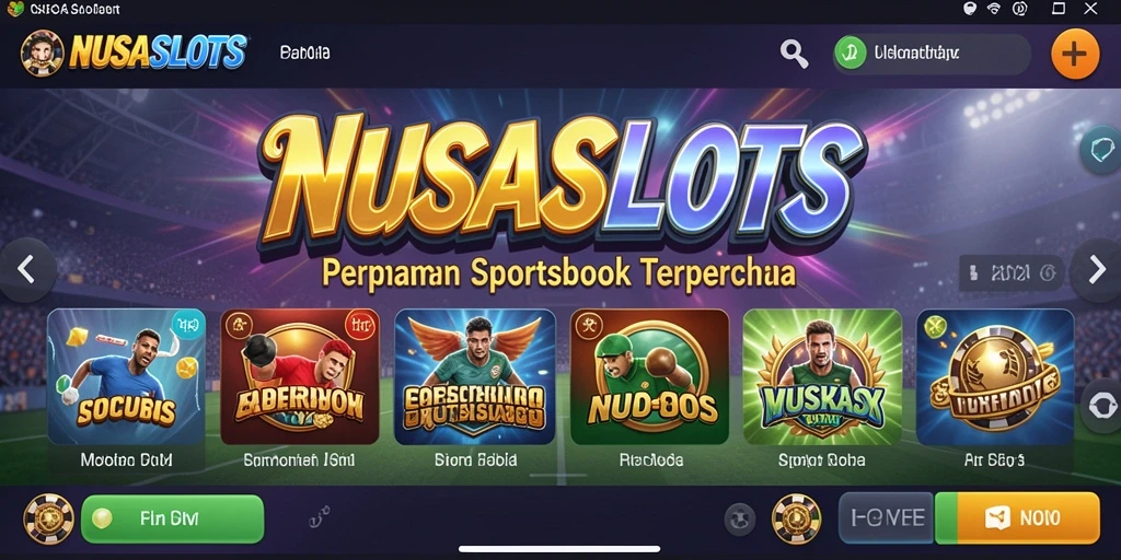 Tampilan gameplay NUSASLOTS yang menarik dalam taruhan Sportsbook.