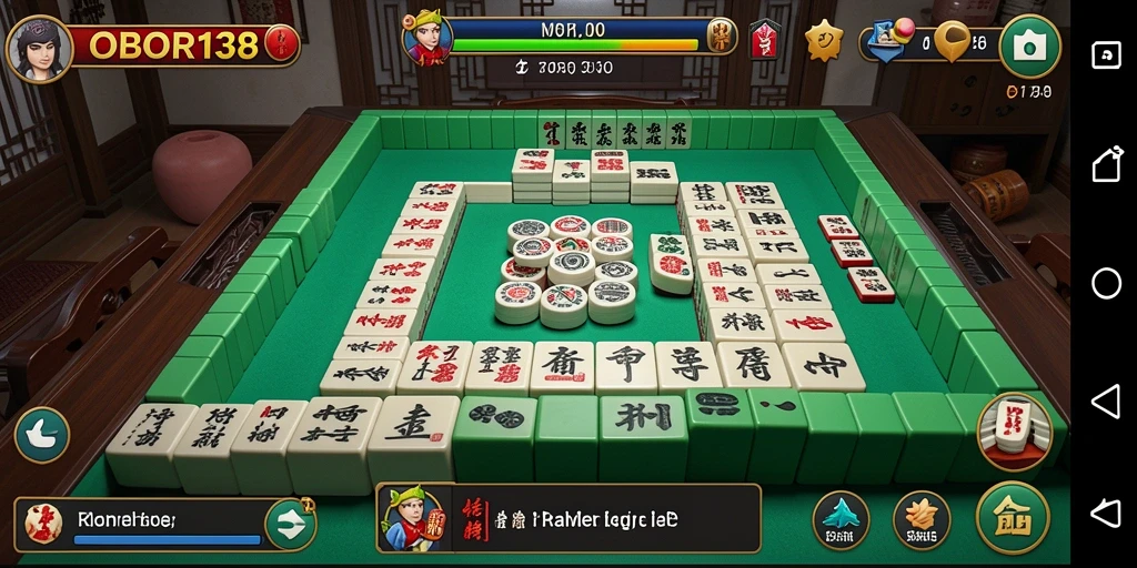 Tampilan menarik saat bermain Mahjong di OBOR138.