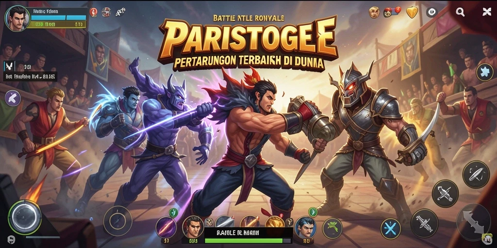Tampilan menarik dari gameplay PARISTOGEL dalam pertempuran seru.