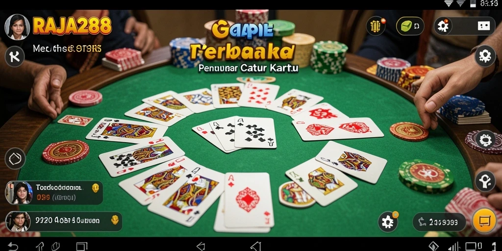 Tampilan gameplay Gaple yang menarik dan interaktif di RAJA288.