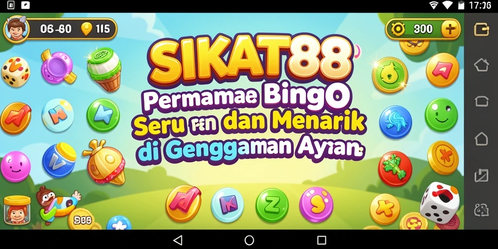 Tampilan gameplay menarik SIKAT88 dengan antarmuka yang cerah.