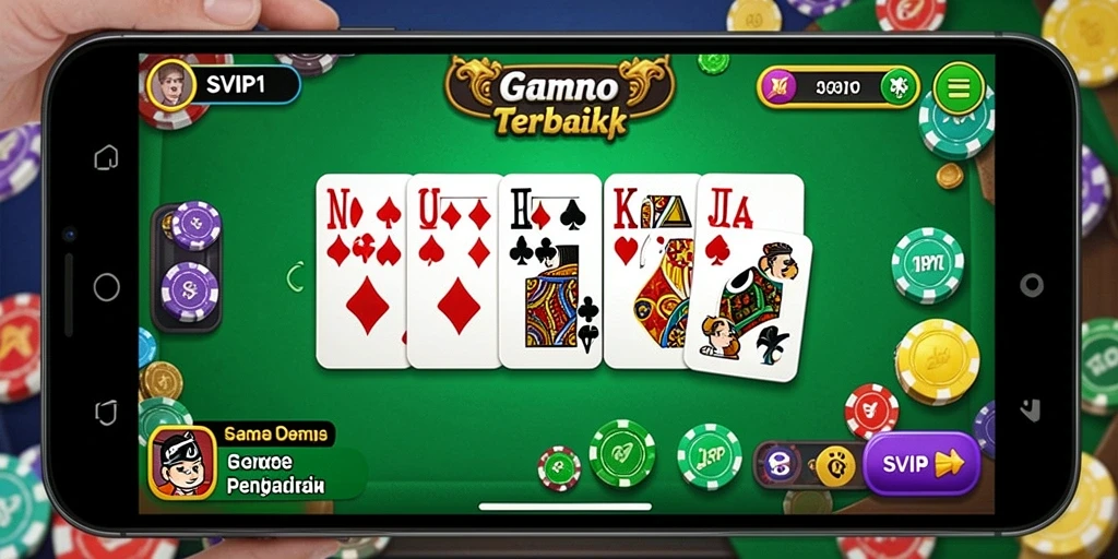 Screenshot gameplay SVIP1 menampilkan momen seru dalam permainan Domino.