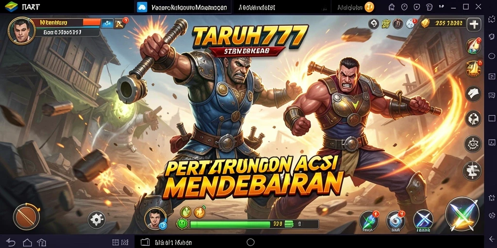 Tangkapan layar menunjukkan aksi seru dalam TARUH777.